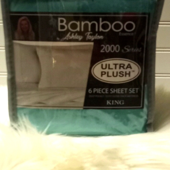 Bamboo Essence King Size Apple Green- 6 Piece Sheet Set - Picture 3 of 10